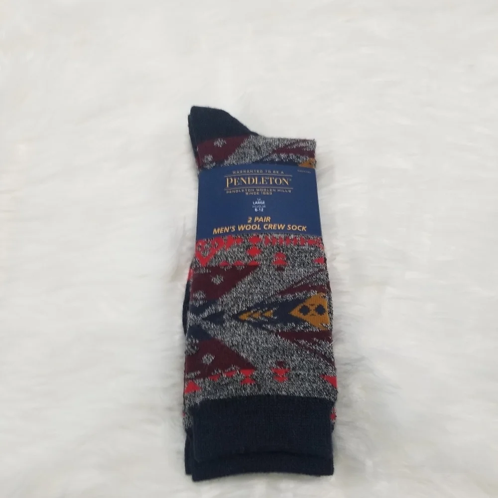 Two Pack of Pendleton Wool Socks Large Men NWT